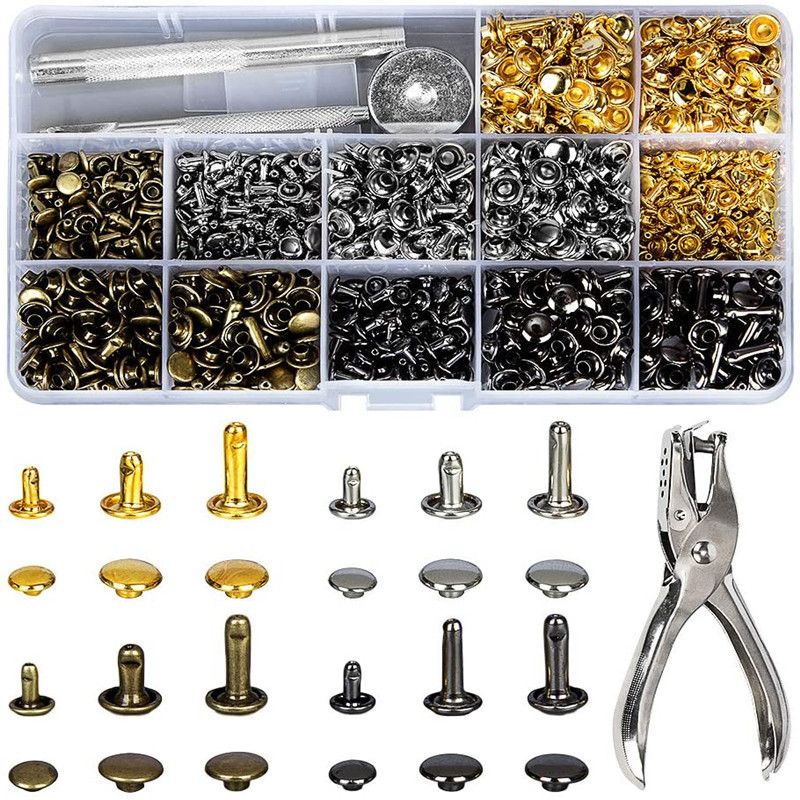 Rivet Setter Tool - Kuku Paku Bulat Kancing Paku Keling