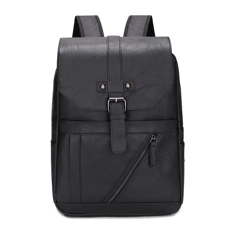 Leather Work Rucksack Mens - AOTIAN Tas Ransel Kulit Cetak Bisnis