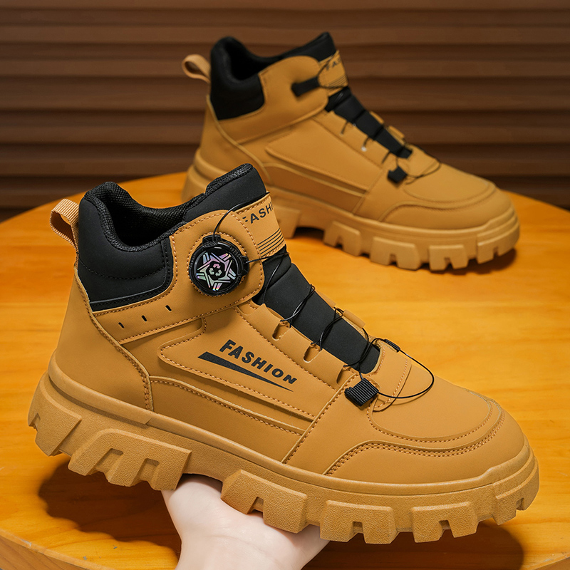 Leatherwork Designs - Sepatu Boots Pria 2025 Kasual Musim