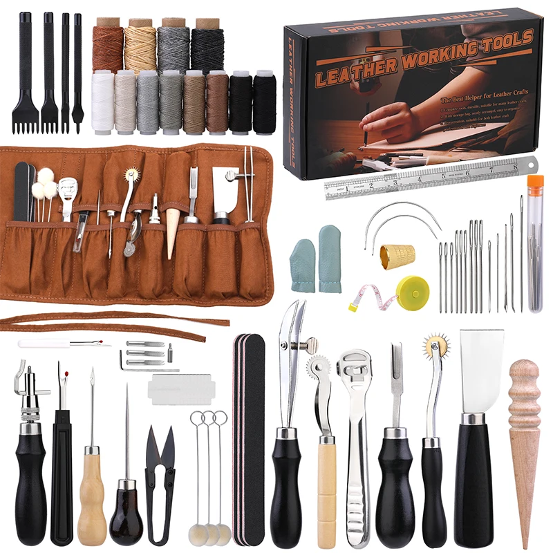Groover Stitching Tool - KRABALL Kit Alat Kerajinan Kulit Profesional