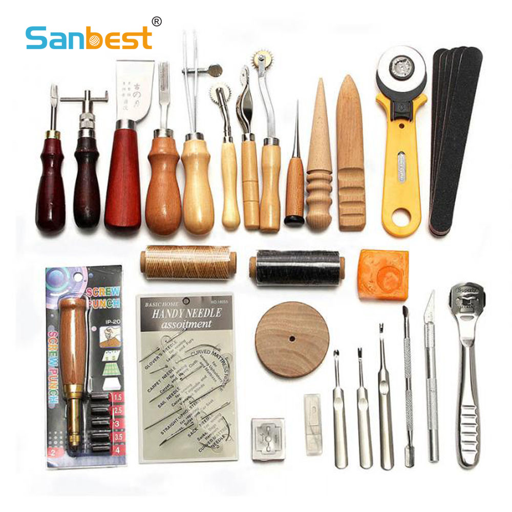 Sanbest Kit Alat Kerajinan Kul - Groover Stitching Tool ulasan dan harga