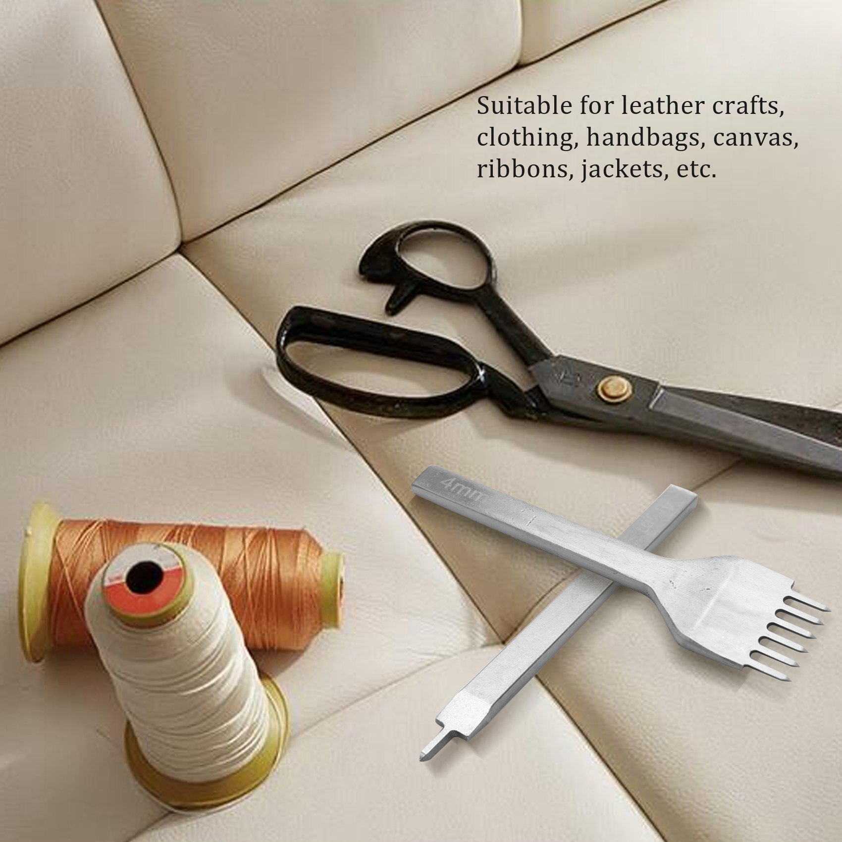 BAAR-Set Pahat Jahit Kulit, Al - Groover Stitching Tool ulasan dan harga